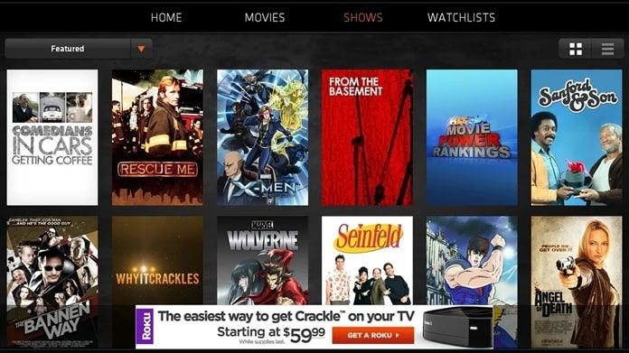 alternativas gratuitas ao crackle flixtor