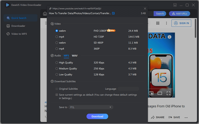 Videoeinstellungen anpassen