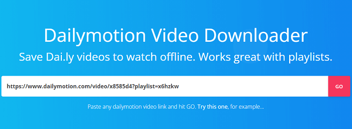 Descarregador de vídeos Dailymotion online