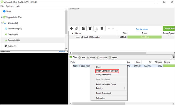 使用 Utorrent 下載電影