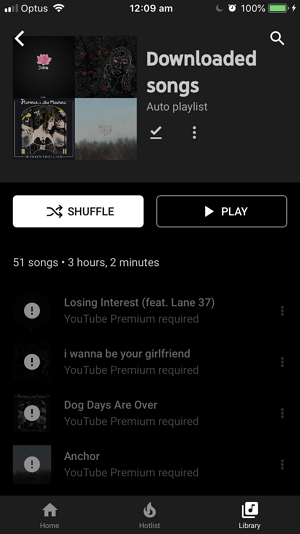 Come scaricare musica da YouTube su iPhone tramite YouTube Premium