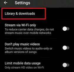 Gehen Sie zur Bibliothek und zu den Downloads
