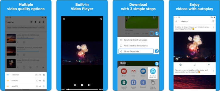 Baixe vídeos do Twitter - GIF