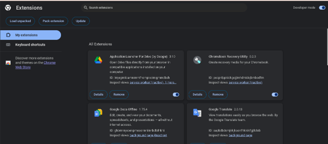 Entwicklermodus aktivieren chrome