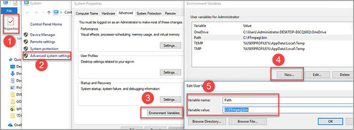 configuração avançada do ffmpeg