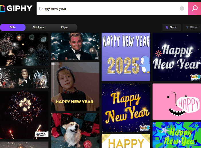 Giphy frohes neues Jahr GIF