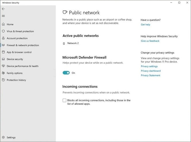 切換防御者防火牆