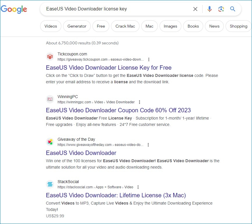 Licença do downloader de vĂdeos do Google