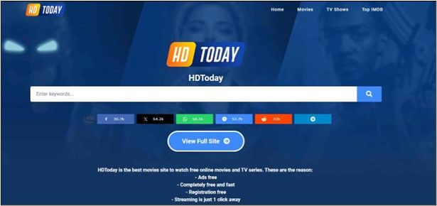 homepage-of-hdtoday