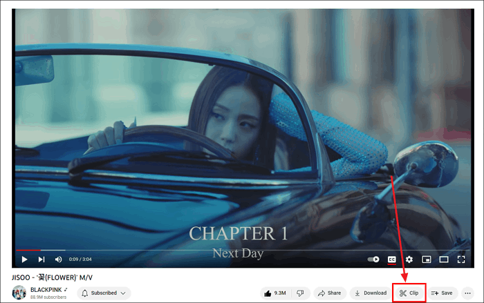 Klicken Sie auf die Clip-Schaltfläche