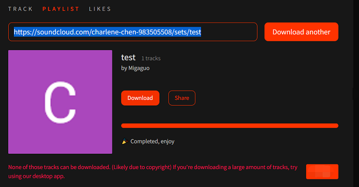 Downloader de lista de reprodução online do SoundCloud - 2