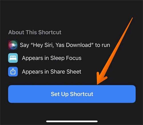 configurar atalho para baixar vídeo