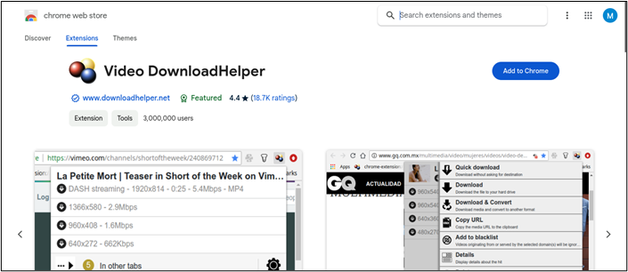 Video-Download-Helfer-Erweiterung installieren