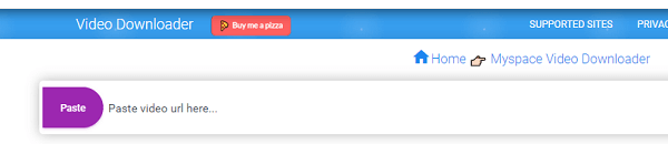 PasteDownload - downloader do Myspace