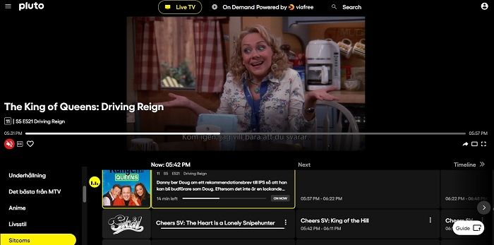 página inicial da tv plutão