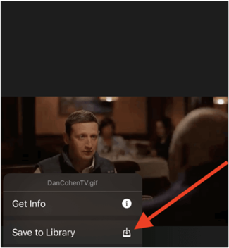 In der Bibliothek auf dem iPhone speichern
