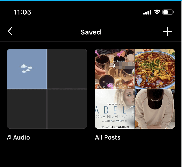 Gespeichertes Audio auf Instagram