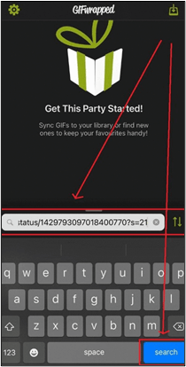 Suchschaltfläche von gifwrapped