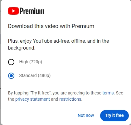 選擇視頻分辨率