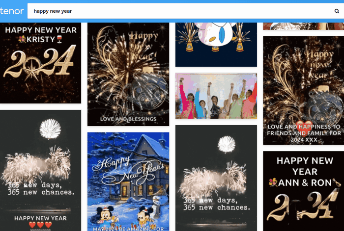 Frohes neues Jahr-GIF von Tenor