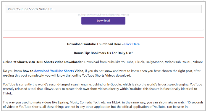 Yt Shorts-Video-Downloader