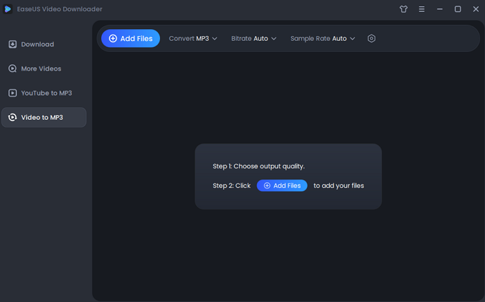converter vídeo para interface principal mp3