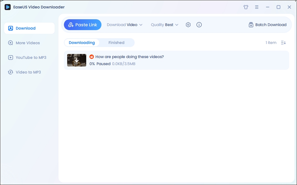 將 reddit 影片複製到 easeus 影片下載軟體