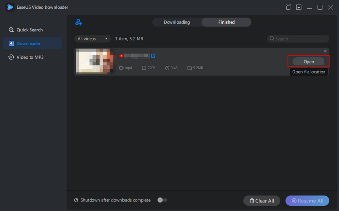 Gehen Sie zum Dateispeicherort