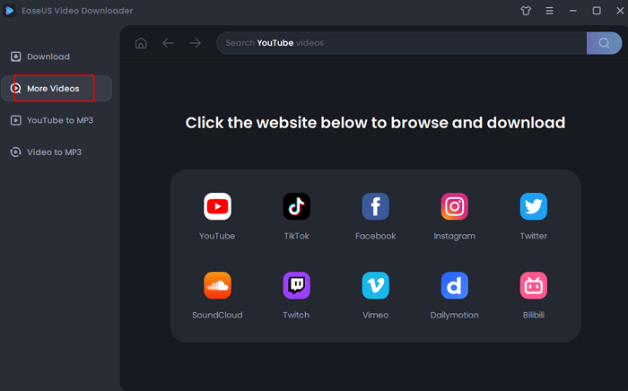 baixar músicas online com navegador integrado