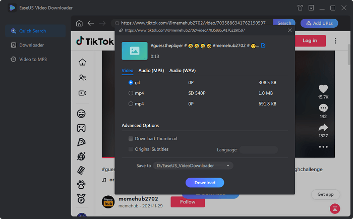 Laden Sie das TikTok-Video als GIF herunter – 2