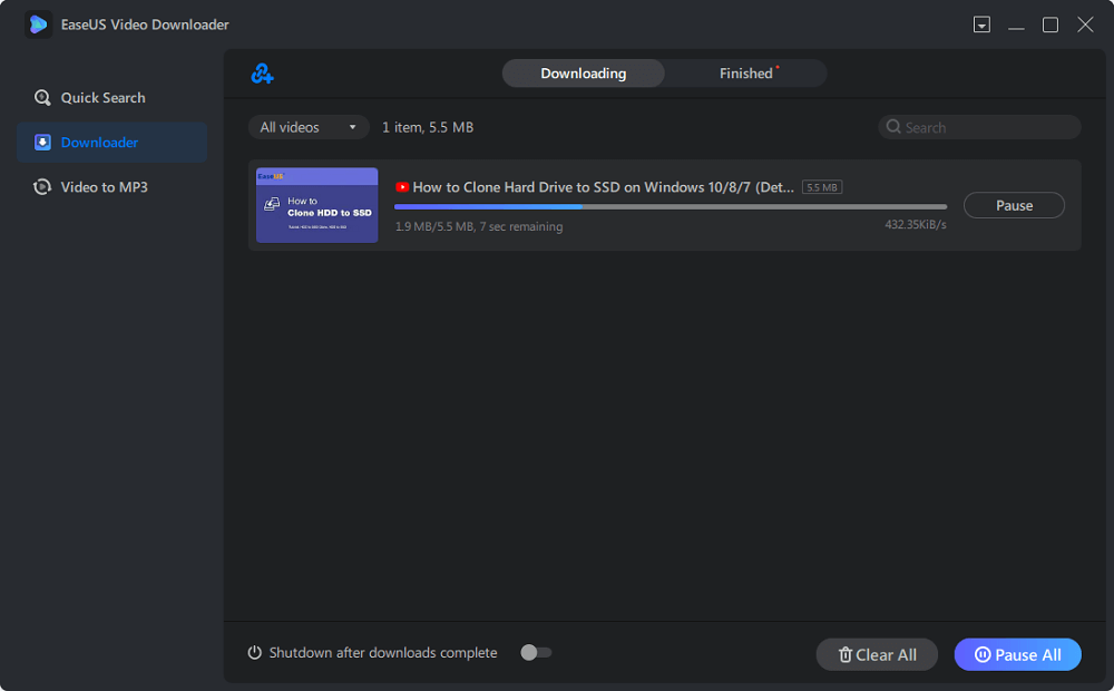 Laden Sie eine URL als MP3 herunter – Schritt 4