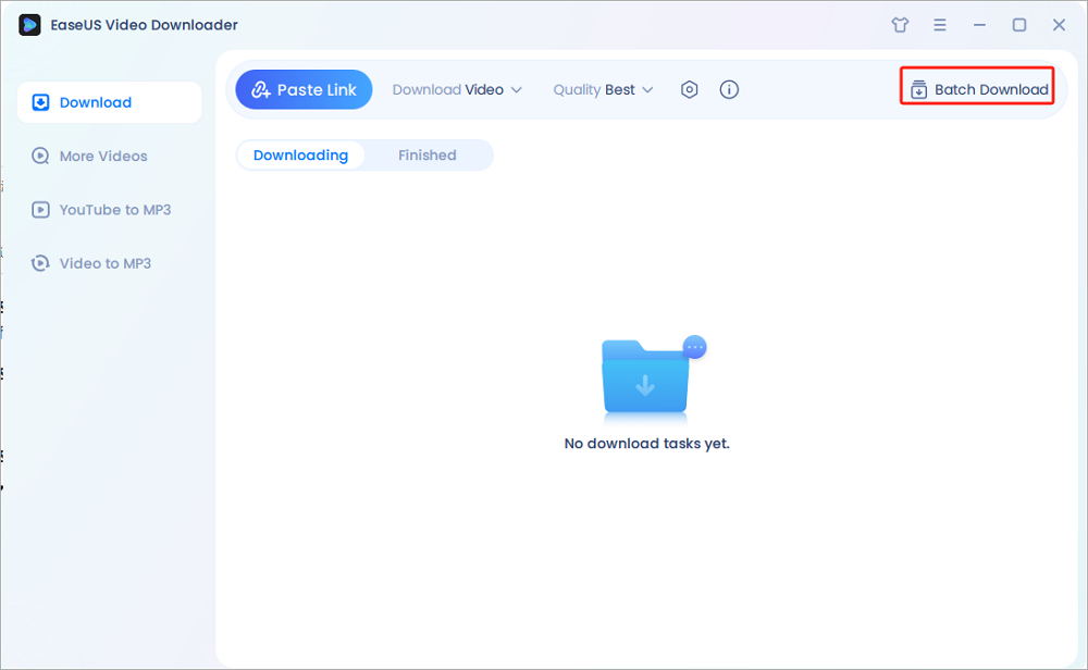 easeus video downloader batch download