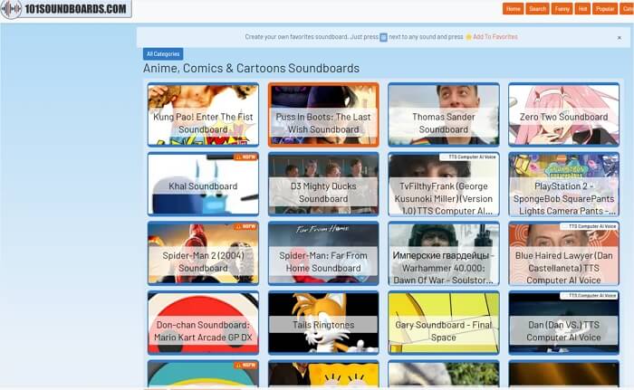 anime text to speech 101 soundboards