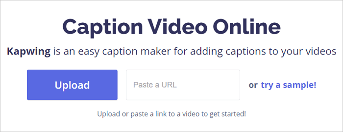 Converta vídeos com Kapwing