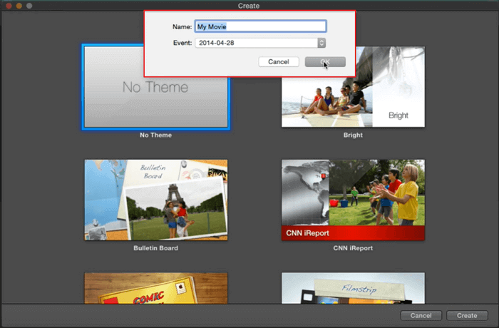 denominare il progetto video