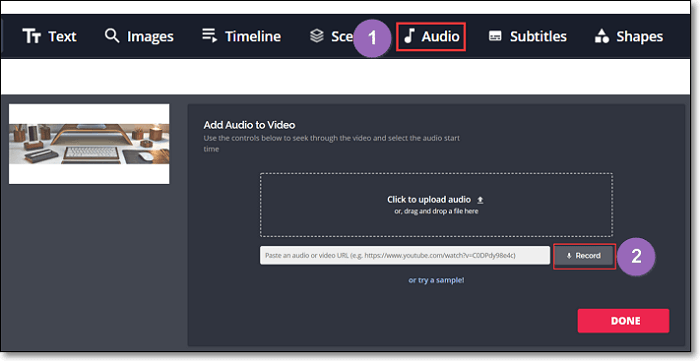 registrare la voce fuori campo