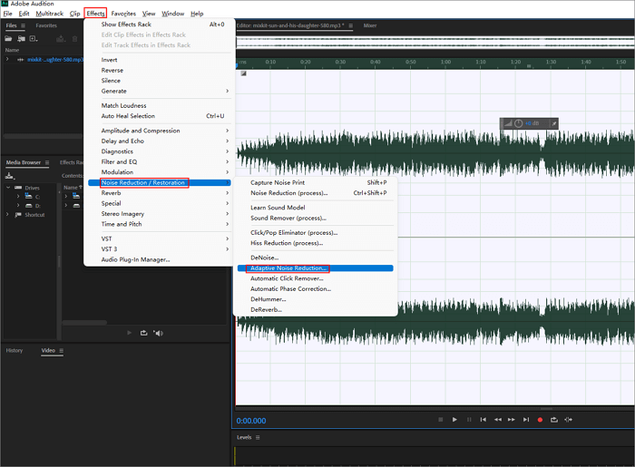 adobe-audition-click-adaptativo-redução-de-ruído