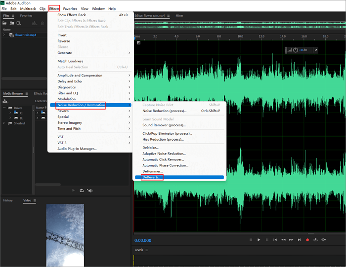 adobe audition dereverb