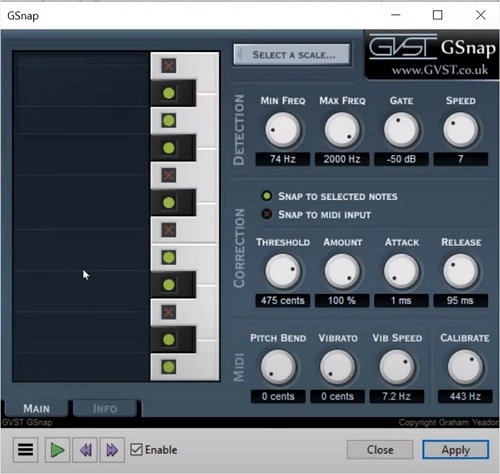 the GSnap Plugin
