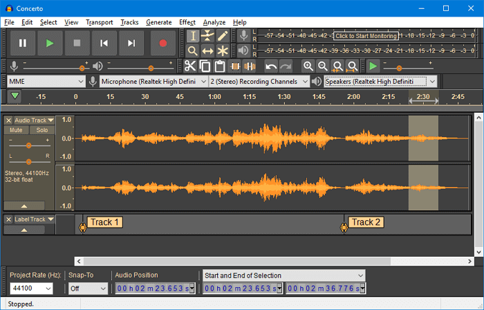 utilizzare Audacity ad estrarre audio da un video su Mac