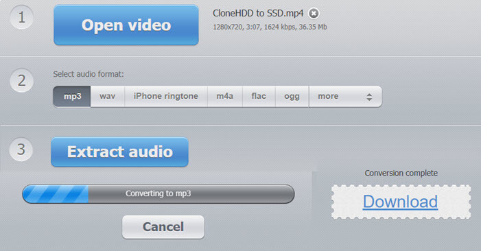 Audio Extractor online
