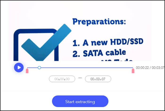 use Beecut to extract audio from video