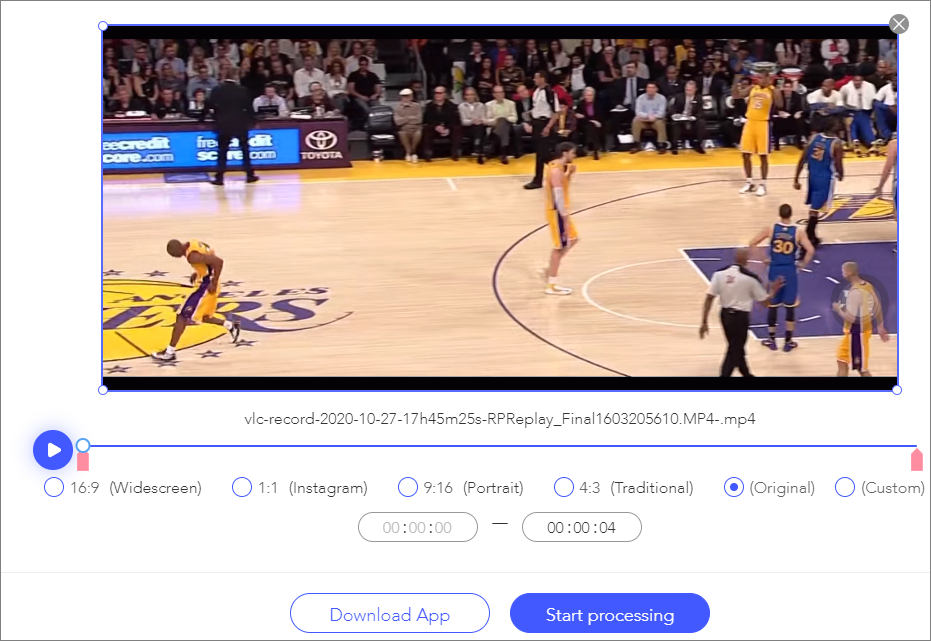 usare Beecut per ritagliare video senza filigrana