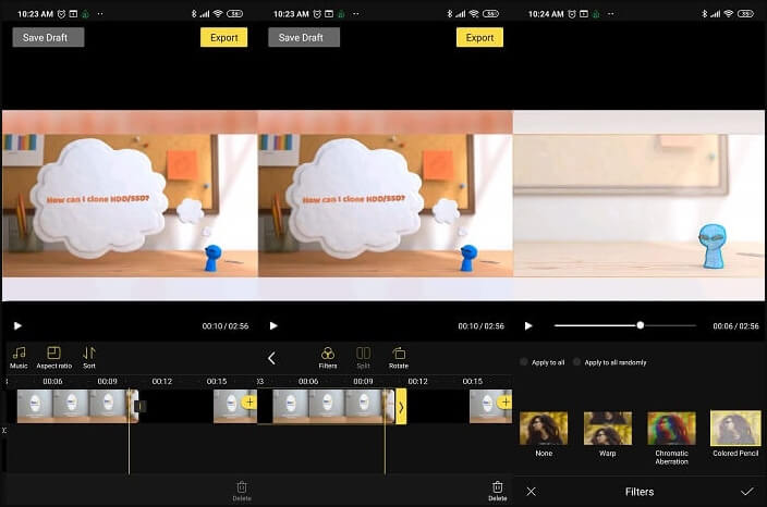 illumina il video con beecut