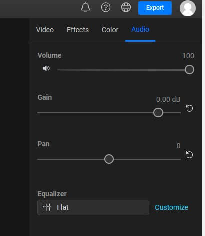 Audio-Option wählen