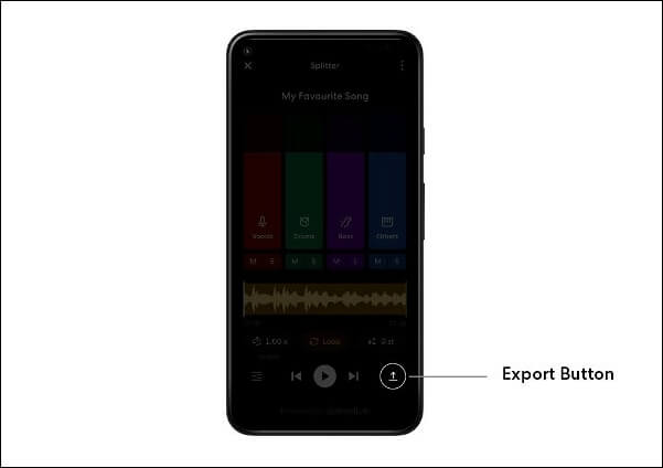 Schaltfläche 'Export' wählen