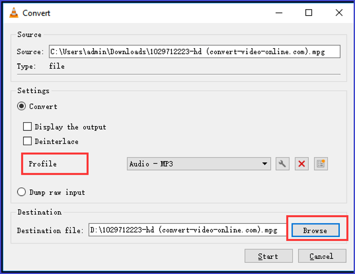 Scegli il formato MP3