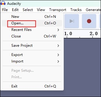 Open files