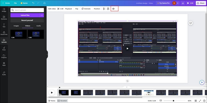 Wählen Sie das Audio-Symbol