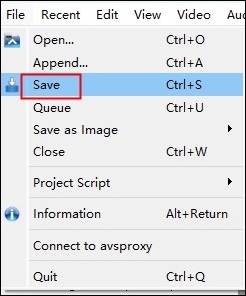 choose the save option